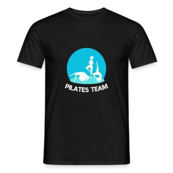 L’équipe Pilates - T-shirt homme - noir - Devant - AI Model Male 178 light (178cm)
