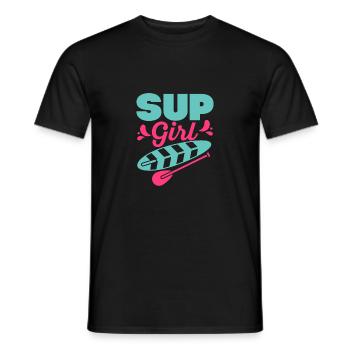 SUP Girl Stand Up Paddling Board - Männer T-Shirt - Schwarz - Vorne - AI Model Male 178 light (178cm)