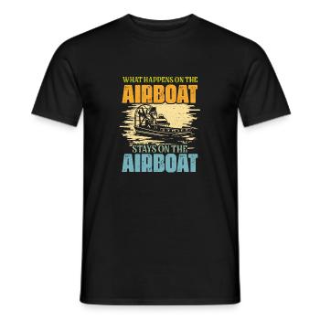 Ce qui se passe sur l’hydroglisseur reste sur l’hydroglisseur C - T-shirt homme - noir - Devant - AI Model Male 178 light (178cm)