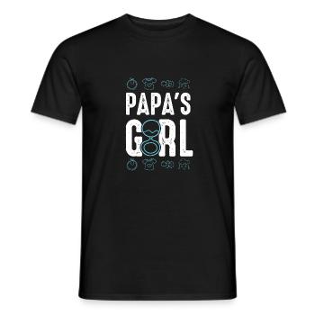 La fille de papa - T-shirt homme - noir - Devant - AI Model Male 178 light (178cm)