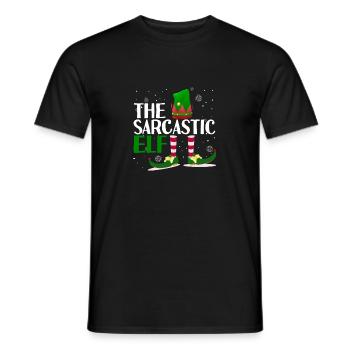 Le groupe familial d’appariement d’elfes sarcastiques - T-shirt homme - noir - Devant - AI Model Male 178 light (178cm)