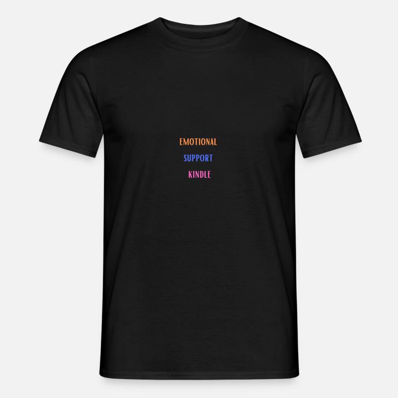 EMOTIONALE UNTERSTÜTZUNG KINDLE - Männer T-Shirt - Schwarz
