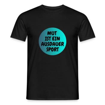 MUT 1 - Männer T-Shirt - Schwarz - Vorne - AI Model Male 178 light (178cm)