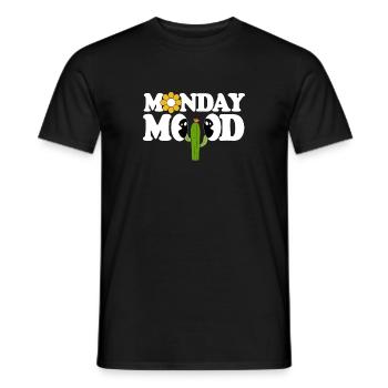 Monday Mood - Men's T-Shirt - black - Front - AI Model Male 178 light (178cm)