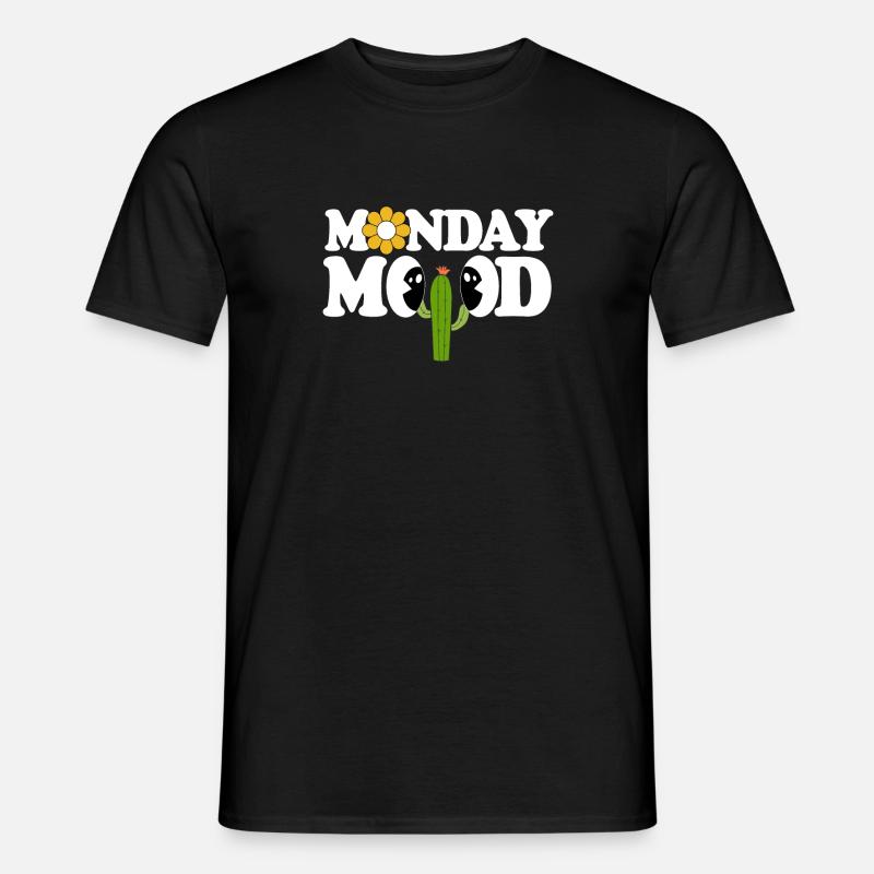 Monday Mood - Männer T-Shirt - Schwarz