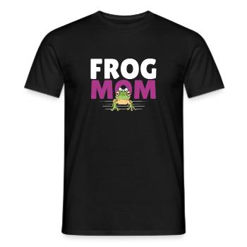 Women Amphibian Herpetologist Mother Frog Mom - Men's T-Shirt - black - Front - AI Model Male 178 light (178cm)