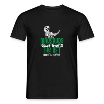 Les dinosaures ne sont jamais allés chez le vétérinaire vétérinaire Anima - T-shirt homme - noir - Devant - AI Model Male 178 light (178cm)