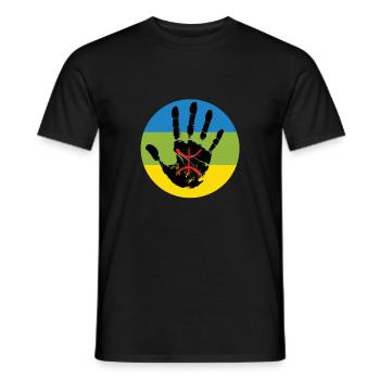 AMAZIGH BERBER KABYLE Z AMAZIGH - Männer T-Shirt - Schwarz - Vorne - AI Model Male 178 light (178cm)