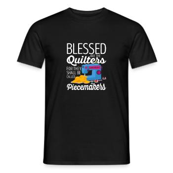 are the quilters - Men's T-Shirt - black - Front - AI Model Male 178 light (178cm)