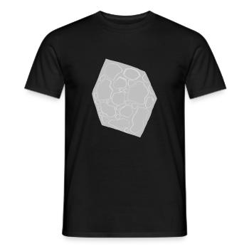 Kubischer Mond - Männer T-Shirt - Schwarz - Vorne - AI Model Male 178 light (178cm)