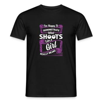 I'm Happy To Demonstrate Billard Pool Billiard Pla - Männer T-Shirt - Schwarz - Vorne - AI Model Male 178 light (178cm)