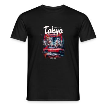 Tokyo - T-shirt Culture de la ville, T-shirt Japon, Tokyo - T-shirt homme - noir - Devant - AI Model Male 178 light (178cm)