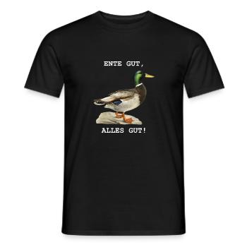 Ente gut, alles gut! - Männer T-Shirt - Schwarz - Vorne - AI Model Male 178 light (178cm)