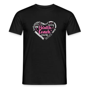 Health Coach Nutritionist Life Coach - Men's T-Shirt - black - Front - AI Model Male 178 light (178cm)