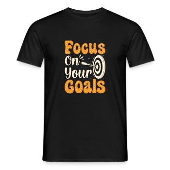 Fokus/mod gaveidé - Mænd T-shirt - sort - Foran - AI Model Male 178 light (178cm)