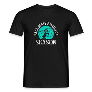 Fall Is My Favorite Season Skydiver Skydiving - Men's T-Shirt - black - Front - AI Model Male 178 light (178cm)