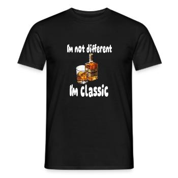 Whisky classique - T-shirt homme - noir - Devant - AI Model Male 178 light (178cm)