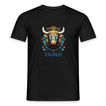 Liebe dein Sternzeichen Stier Männer und Frauen - Männer T-Shirt - Schwarz - Vorne - AI Model Male 178 light (178cm)