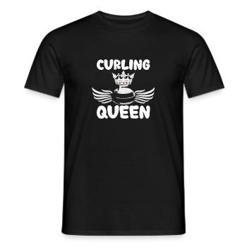 Curling Queen Ice Sport Broom Curler - Männer T-Shirt - Schwarz - Vorne - AI Model Male 178 light (178cm)