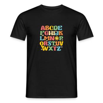 100 Tage der Schule Lehrer lustig Kindergarten - Männer T-Shirt - Schwarz - Vorne - AI Model Male 178 light (178cm)