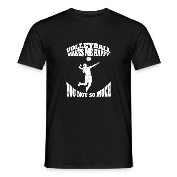 Volleyball Beach Volleyball Gift Volleyball Player - Men's T-Shirt - black - Front - AI Model Male 178 light (178cm)