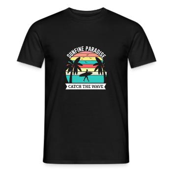 summer in paradise - Männer T-Shirt - Schwarz - Vorne - AI Model Male 178 light (178cm)