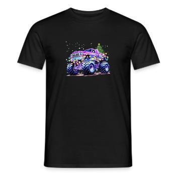 Monster Truck Lover Weihnachtsgrafik für Jungs, Ich - Männer T-Shirt - Schwarz - Vorne - AI Model Male 178 light (178cm)