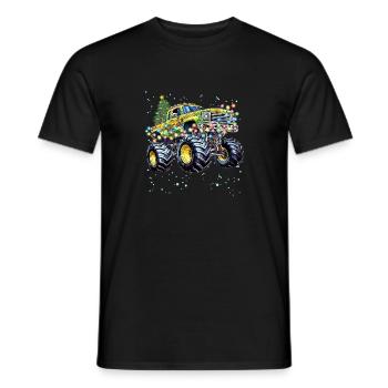 Monster Truck Racing, Coole Monster Truck Weihnachten - Männer T-Shirt - Schwarz - Vorne - AI Model Male 178 light (178cm)