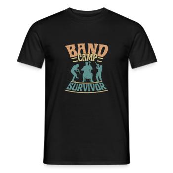 Orchestre de fanfare, survivant, fanfare, orchestre - T-shirt homme - noir - Devant - AI Model Male 178 light (178cm)