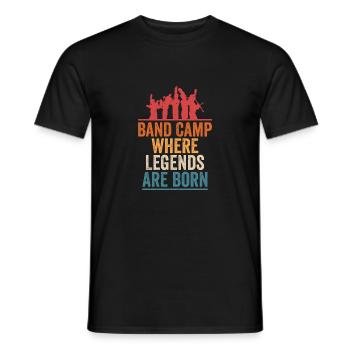 Band Camp Where Legends Are Born Marching Band Orc - Men's T-Shirt - black - Front - AI Model Male 178 light (178cm)