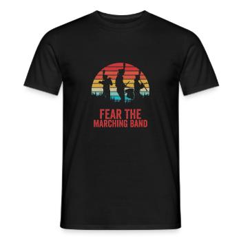 Fear The Marching Band Orchestra School - Men's T-Shirt - black - Front - AI Model Male 178 light (178cm)