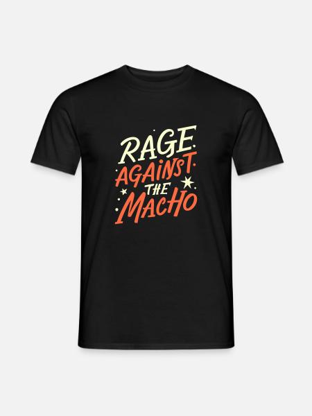 Anti-Macho-Humor-Zitat - Männer T-Shirt - Schwarz