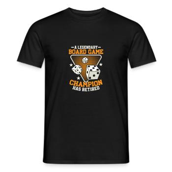 Un champion légendaire de jeux de société a retiré Play N - T-shirt homme - noir - Devant - AI Model Male 178 light (178cm)