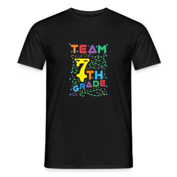 7THGrade - Seven Grade - Seven Grader - Männer T-Shirt - Schwarz - Vorne - AI Model Male 178 light (178cm)