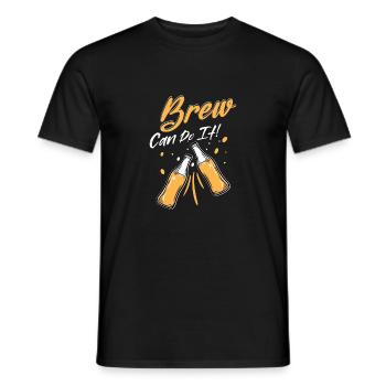 Brew Can Do It! Homebrew Brewer Craft Beer - Männer T-Shirt - Schwarz - Vorne - AI Model Male 178 light (178cm)