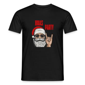 Cool Xmas Party | XMAS - Men's T-Shirt - black - Front - AI Model Male 178 light (178cm)