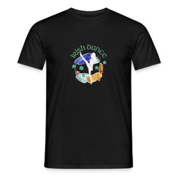 Danse irlandaise Drôle de la Saint-Patrick Danse Irlande - T-shirt homme - noir - Devant - AI Model Male 178 light (178cm)