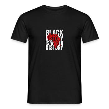 Schwarze Geschichte ist Weltgeschichte Afroamerikaner - Männer T-Shirt - Schwarz - Vorne - AI Model Male 178 light (178cm)
