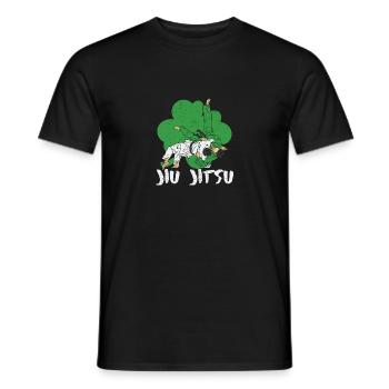 Jiu Jitsu Shamrock Irische Kampfkunst St Patricks - Männer T-Shirt - Schwarz - Vorne - AI Model Male 178 light (178cm)