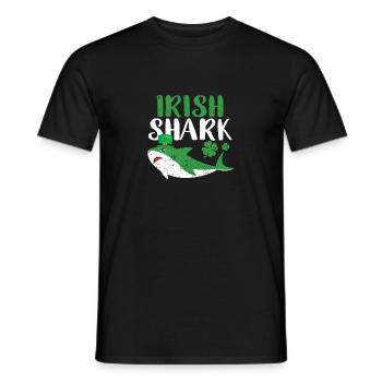 Irischer Hai Grün Lustig St Patricks Day Tier - Männer T-Shirt - Schwarz - Vorne - AI Model Male 178 light (178cm)