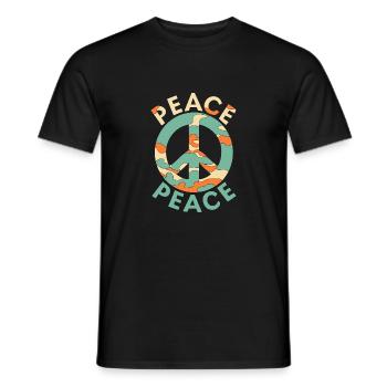PAIX - T-shirt homme - noir - Devant - AI Model Male 178 light (178cm)