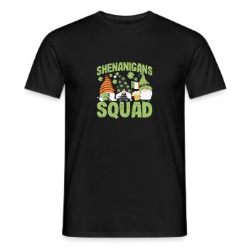 Escouade de manigances Feuille de trèfle porte-bonheur - T-shirt homme - noir - Devant - AI Model Male 178 light (178cm)