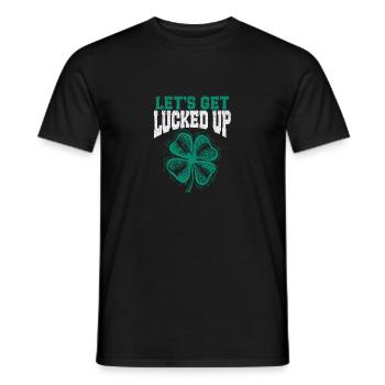 Soyons chanceux, trèfle irlandais - T-shirt homme - noir - Devant - AI Model Male 178 light (178cm)