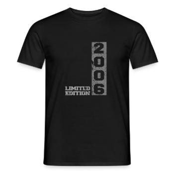 2006 Geboren Geburtsjahr 2006 - Männer T-Shirt - Schwarz - Vorne - AI Model Male 178 light (178cm)