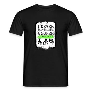humour golfcoachcadeau happy golf coach de golf - T-shirt homme - noir - Devant - AI Model Male 178 light (178cm)