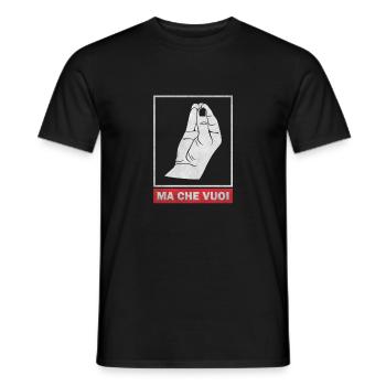 Ma Che Voui - Was Willst Du?! - Männer T-Shirt - Schwarz - Vorne - AI Model Male 178 light (178cm)