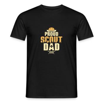 Scout Dad Pride: Guiding the Way Tee - Männer T-Shirt - Schwarz - Vorne - AI Model Male 178 light (178cm)