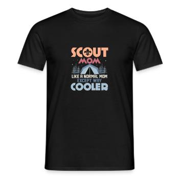 Scout Mom Level Up: Ultimate Cool Tee - Männer T-Shirt - Schwarz - Vorne - AI Model Male 178 light (178cm)