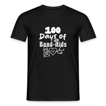 École de sciences infirmières 100 jours de pansements - T-shirt homme - noir - Devant - AI Model Male 178 light (178cm)