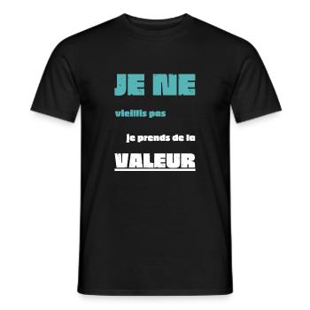 Men's, Women's, Humorous, Humorous T-Shirt Gift - Men's T-Shirt - black - Front - AI Model Male 178 light (178cm)